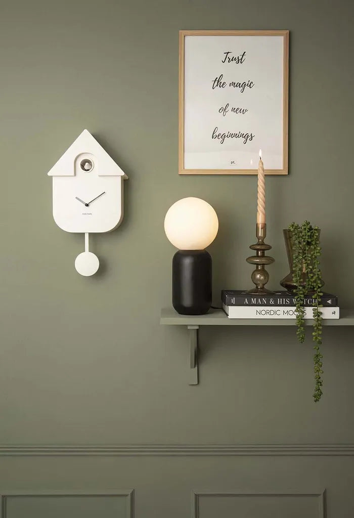 Leitmotiv Karlsson Kuckucksuhr MODERN CUCKOO Weiß