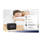  Digitaler Funkwecker TFA Clocco, Braun, Orangene LED