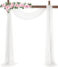  Querbehang Weiß Tüll Foto Hintergrund Hochzeit Vorhang Deko Weiss Hochzeitsbogen Gardinen Freihanddeko Dekoration Für Fotografie Party Hochzeit Geburtstag Taufe 70x600 Cm