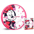  Disney Wanduhr Minnie Girls 25 Cm Rosa/weiß