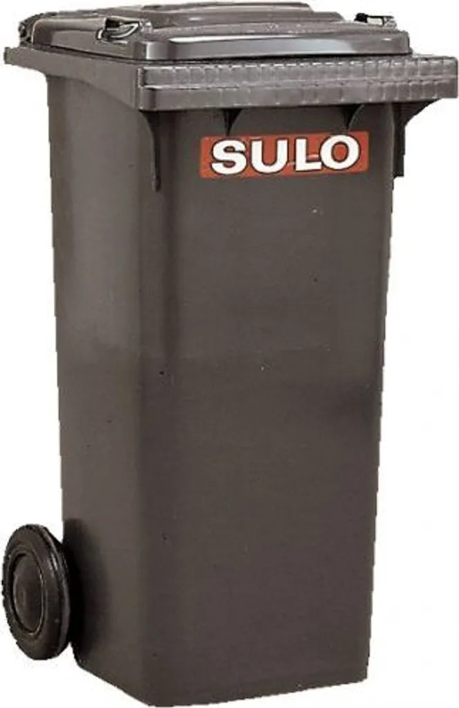  Müllgroßbehälter 120l HDPE Anthrazitgrau Fahrbar,n.EN 840 SULO