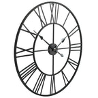  VidaXL Wanduhr Vintage Mit Quarzwerk Metall 80 Cm XXL