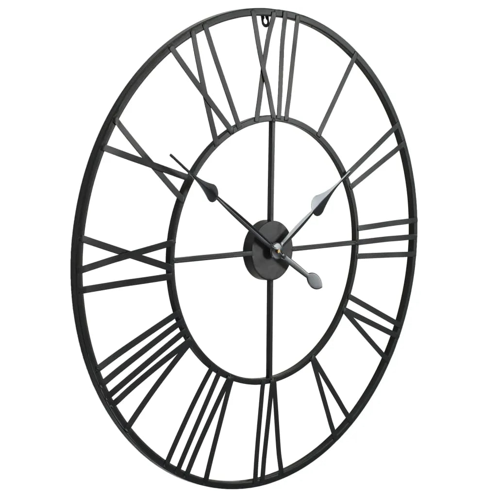  VidaXL Wanduhr Vintage Mit Quarzwerk Metall 80 Cm XXL