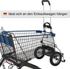  Andersen Shopper Royal Alu Klappbar Mit Metallspeichen-Rad Ø 25 Cm Und 49 Liter Tasche Senta Schwarz