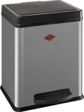  WESCO Treteimer Ökosammler 2x10ltr. 43cm Silber