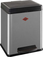  WESCO Treteimer Ökosammler 2x10ltr. 43cm Silber