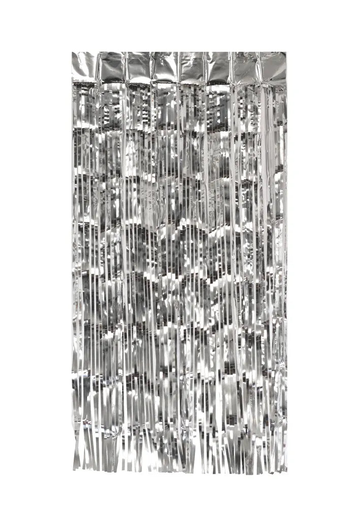 Lametta Vorhang 50x100cm, Farbauswahl:silber