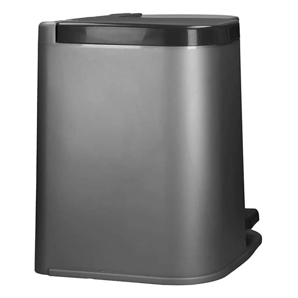  Curver Duo Tretmülleimer Deco 15L Mit 6L Inneneimern Hellgrau