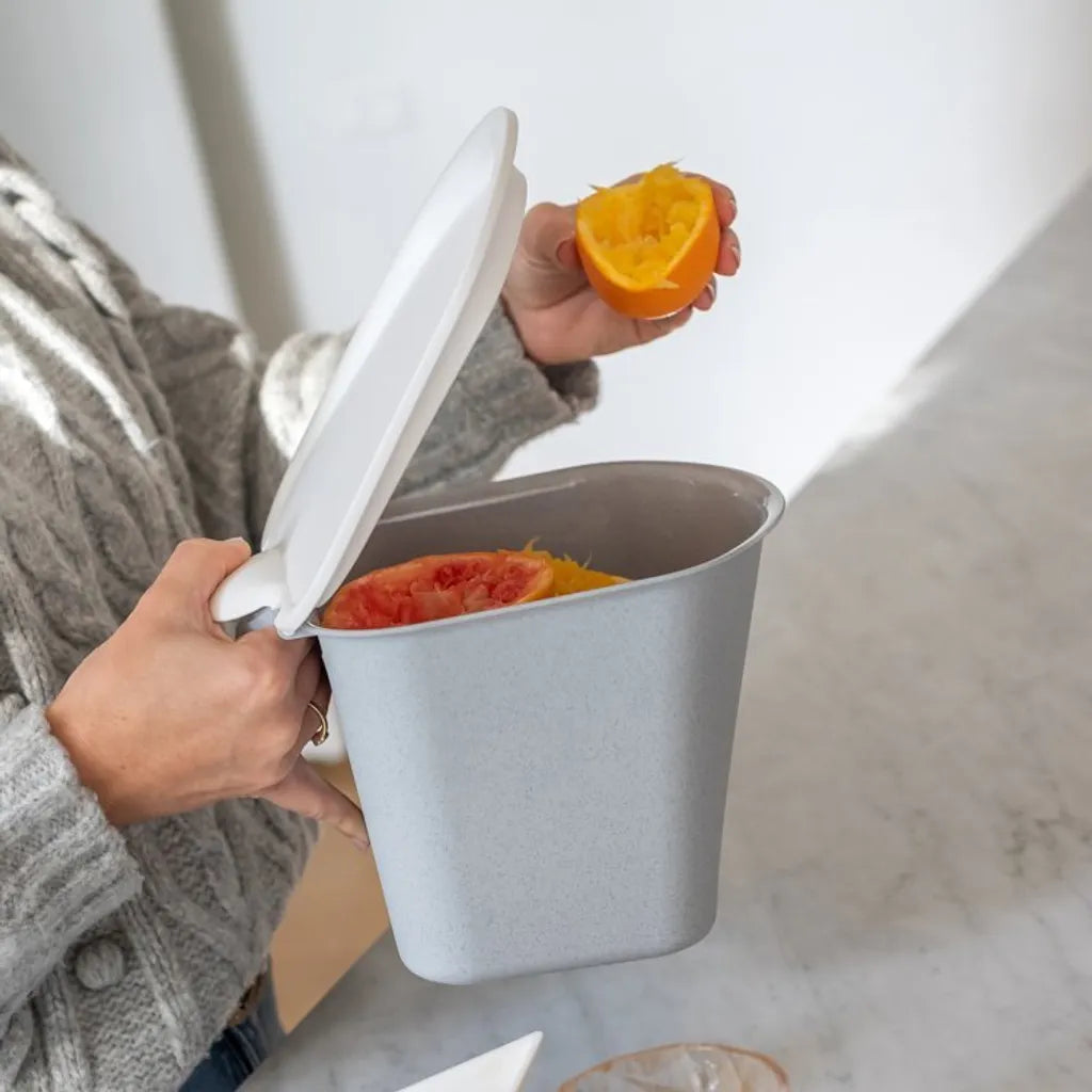  Koziol 5605670 BIBOAbfall-Behälter Kunststoff, 22,5 X 20,8 X 16 Cm, Organic Grey