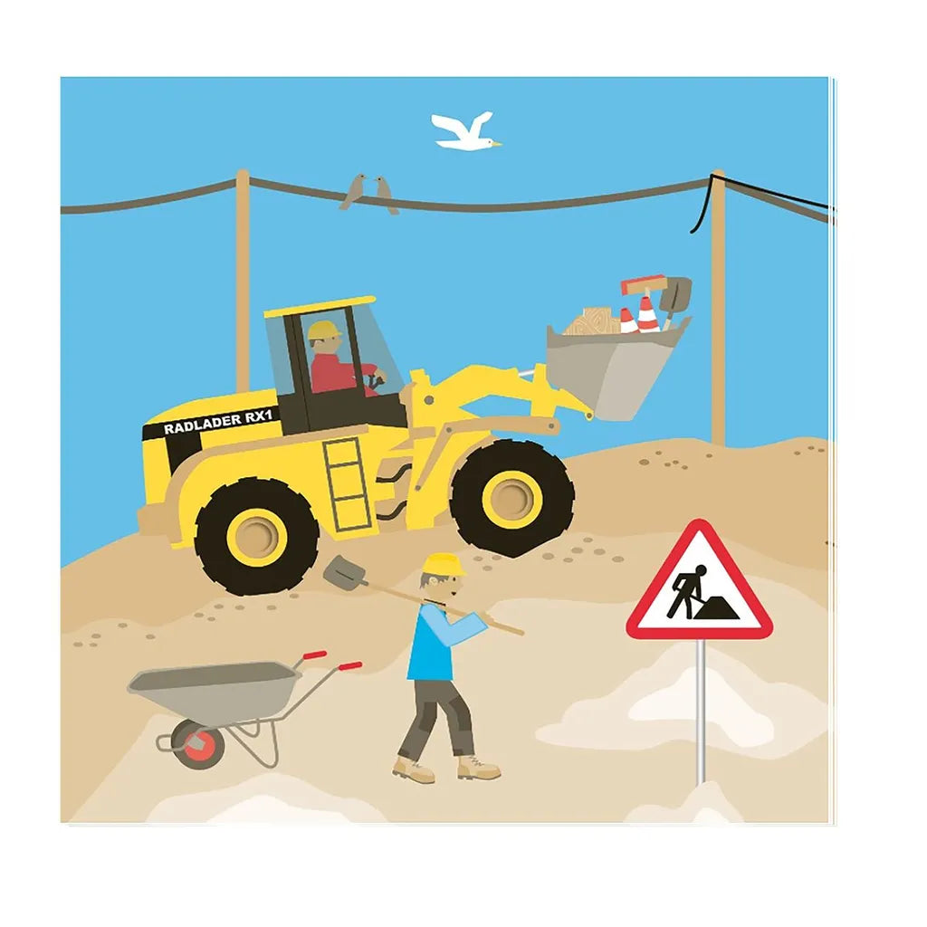  XXL Party-Set Kindergeburtstag Baustelle Bagger Für 6 Kinder, 98-tlg.