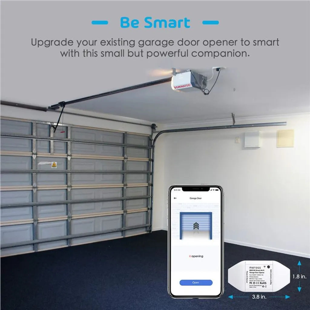  Meross Smart WLAN Garagentoröffner Funktioniert Mit Apple HomeKit, APP-Steuerung