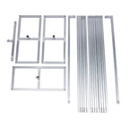  6X3m Blumenbogen Metall Hochzeit Hintergrund Stand Rechteck Bogen Rahmen Party Blumendekor Silber