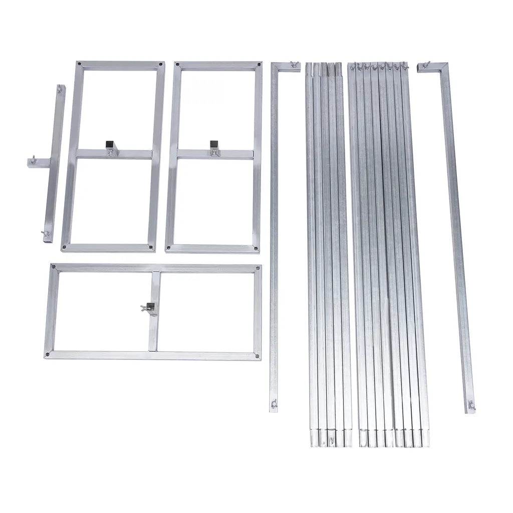  6X3m Blumenbogen Metall Hochzeit Hintergrund Stand Rechteck Bogen Rahmen Party Blumendekor Silber