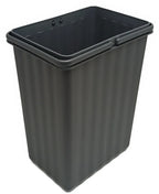  Ersatzeimer Für Wesco Pullboy Flex - 8 Liter Rechteckig, Wellenschliff, Doppelhenkel, Anthrazit