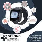  Retekess T128 Wireless Caregiver Pager Kellner Uhrenempfänger Für TD007 Und T117 Button Im Restaurant Hospital Nursing Home