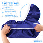  EAZY CASE Fahrradkorb Regenschutz, Wasserfester Korbüberzug, Schutzhülle, Korbabdeckung Wasserabweisend, Regenüberzug Für Fahrradkorb Elastisch, Schutzhaube Für Regen, Dunkelblau, Blau