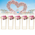  5 Er Set Blumenständer Metall Blumentopf Ständer Blumensäule Gold 60cm Für Hochzeitsdekoratio, Party