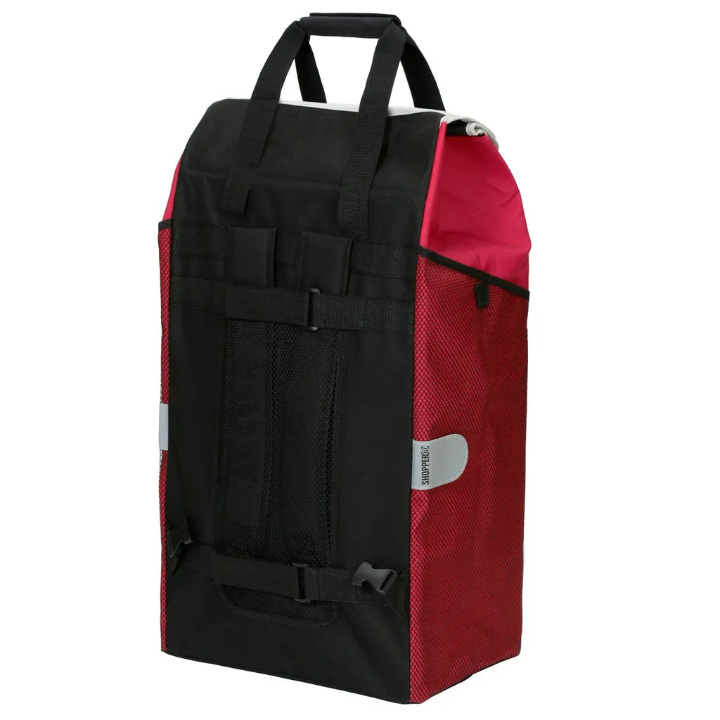  Andersen Shopper Royal Alu Klappbar Mit 3-Speichenrad Ø 25cm Und 62 Liter Tasche Hydro 2.0 Rot Mit Kühlfach