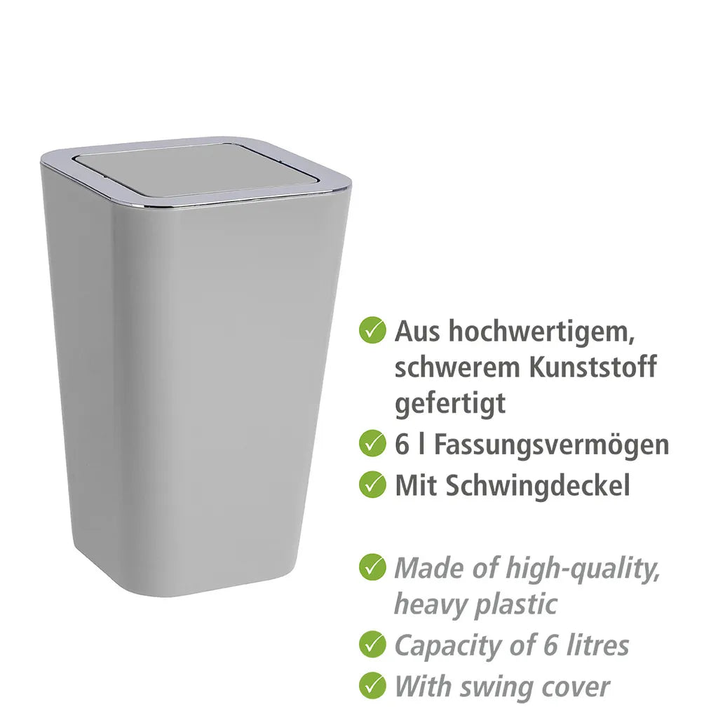 Wenko Schwingdeckeleimer Candy Grey
