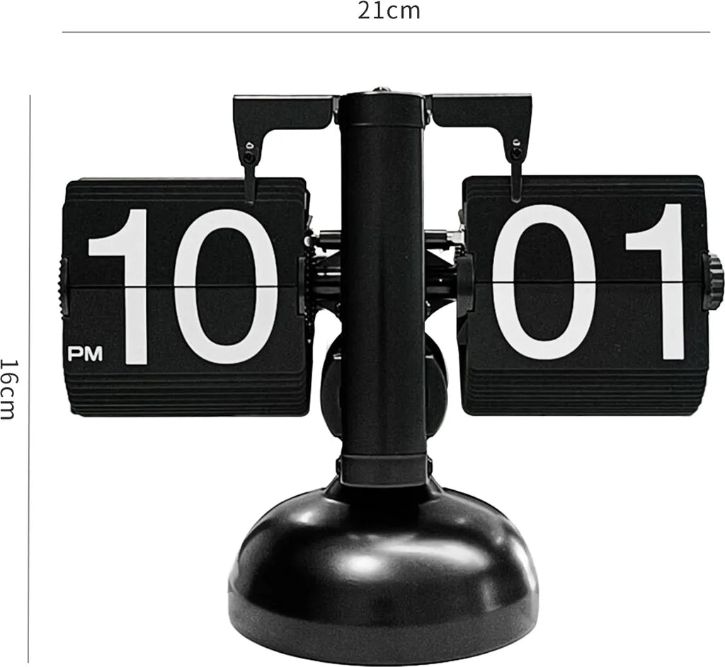  Hikeren Flip Digitale Uhr Kleine Skala Tisch Uhr Retro Flip Uhr Edelstahl Flip Interne Getriebe Betrieben Quarz Uhr Home Decor