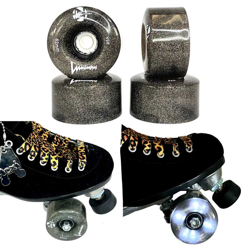  Luminous Rollschuh LED Rollen (4Stück) 62mm 85a Night Sky