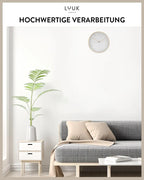  LUUK LIFESTYLE Große Quarz-Wanduhr, Leisem, Nicht Tickendem Uhrwerk, Nordisches Design, Innendekoration Für Wohnzimmer, Küche, Schlafzimmer, Farbe Weiß Und Gold