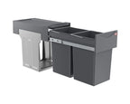  Hailo Abfallsammler 366610 Tandem 2x 15 L PlusFilter Mülleimer Abfalltrennsystem