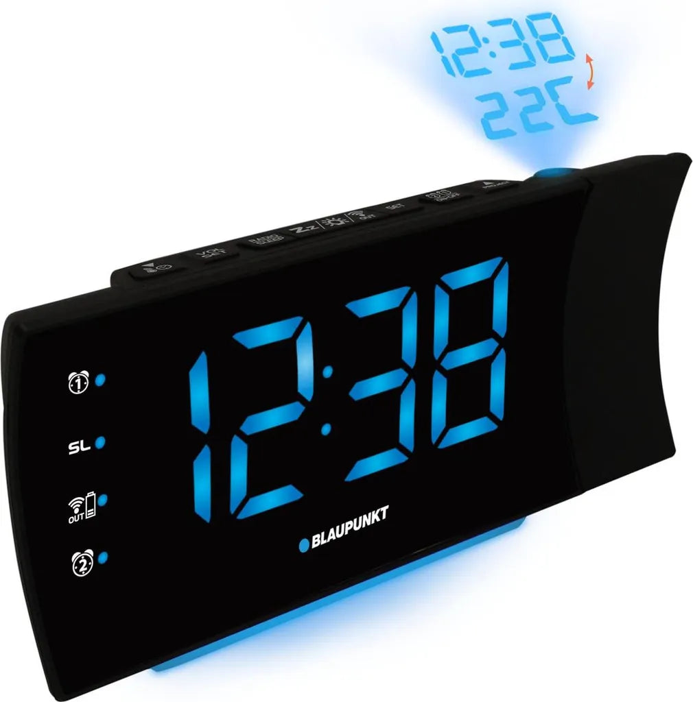  Blaupunkt CRP81USB - Digitaler Wecker - Schwarz - -20 - 50 °C - FM - Temperatur - Zeit - LED Blaupunkt