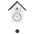  Cuco Clock Kuckucksuhr BAUERNHAUS Mit Pendel Wanduhr Moderne Kuckucksuhr Pendeluhr 28,3 × 22,8 × 10,4cm - Schwarz