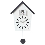  Cuco Clock Kuckucksuhr BAUERNHAUS Mit Pendel Wanduhr Moderne Kuckucksuhr Pendeluhr 28,3 × 22,8 × 10,4cm - Schwarz