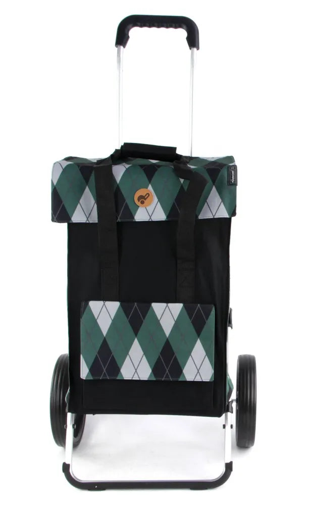  Andersen Shopper Royal Alu Klappbar Mit 3-Speichenrad Ø 25cm Und 51 Liter Tasche Ine Grün