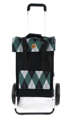  Andersen Shopper Royal Alu Klappbar Mit 3-Speichenrad Ø 25cm Und 51 Liter Tasche Ine Grün