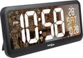  Digitale Uhr Mit Temperatuursensor 37x17cm Große Wanduhr Alarm LCD Display