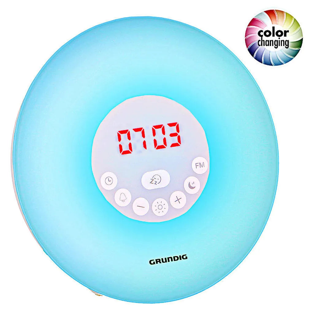  Grundig Wake-up Light LED Lichtwecker Farbwechsel Radio Wecker Sonnenaufgang