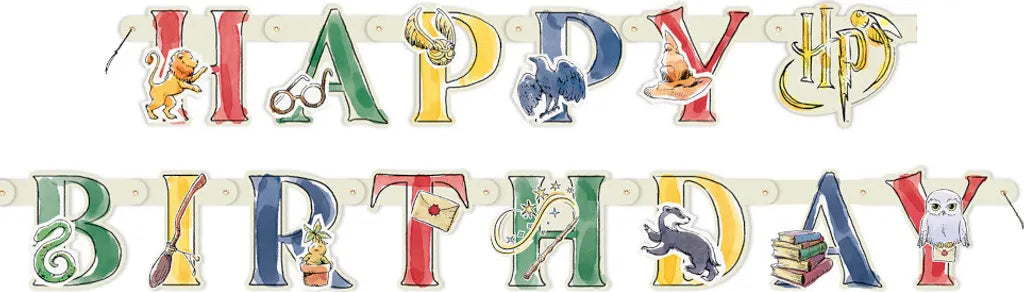 Unique Harry Potter Geburtstags-Banner Bunt 30 X 50 Cm