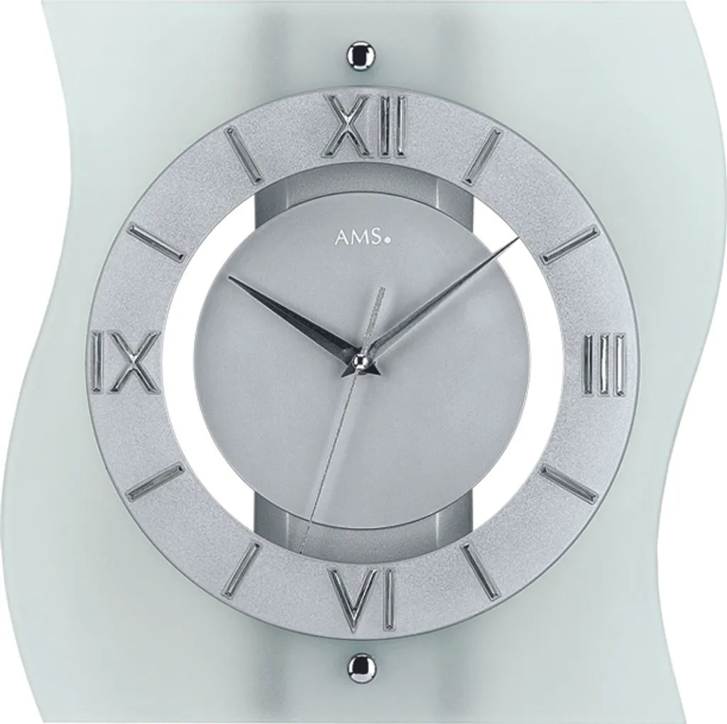  AMS Funk-Wanduhr, Funkwerk, 30x32x6cm, 5909