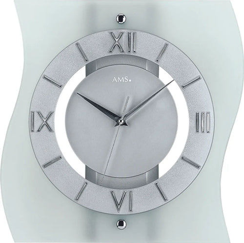  AMS Funk-Wanduhr, Funkwerk, 30x32x6cm, 5909