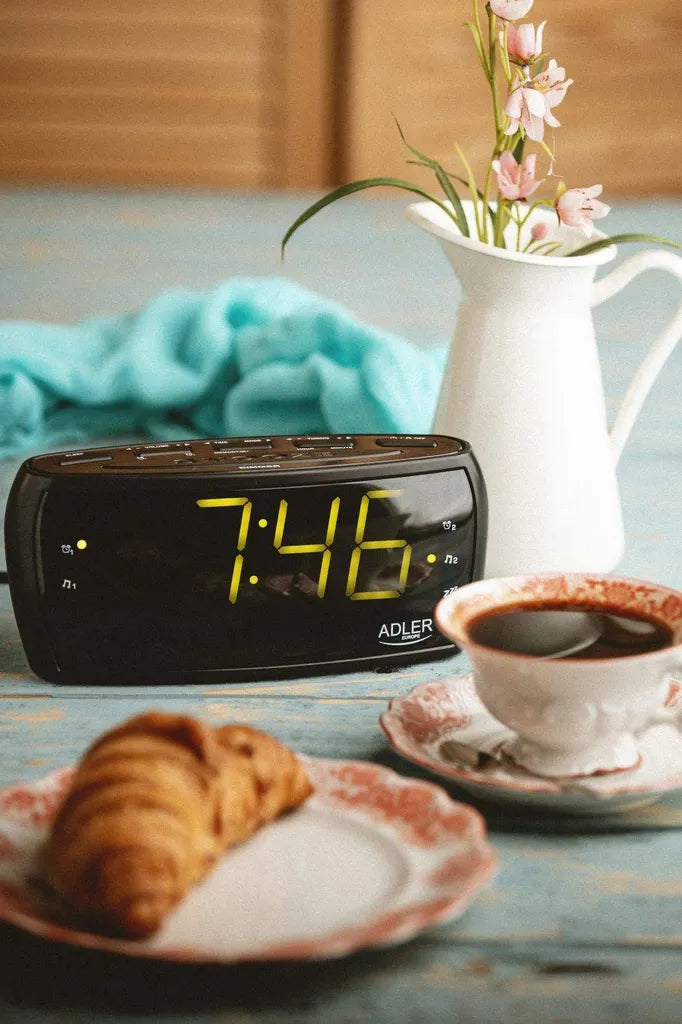  Adler Uhrenradio Radiowecker Mit Extragroßem Display, Dimmbar / Snooze Funktion