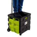 UPP Shopping Cart + Deckel Einkaufswagen Einkaufstrolley Tragekorb Einkaufskorb