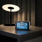  Mebus Digitaler Funkwecker Mit Mondkalender, Beleuchtung, Innenthermometer, 2 Weckzeiten, Schlummer-Funktion