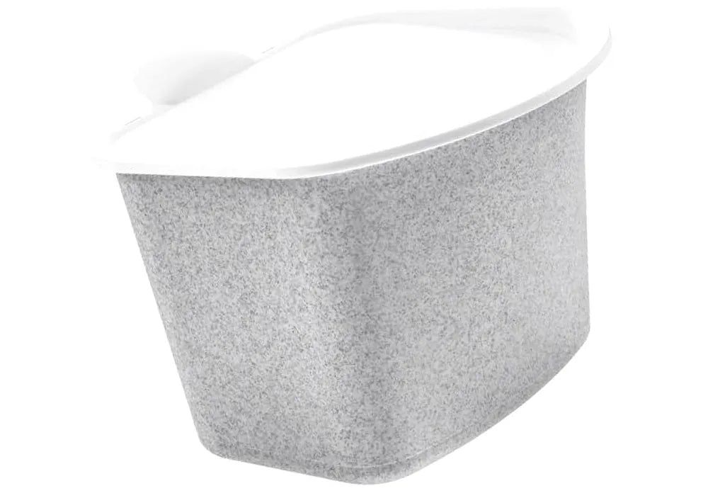  Koziol 5605670 BIBOAbfall-Behälter Kunststoff, 22,5 X 20,8 X 16 Cm, Organic Grey