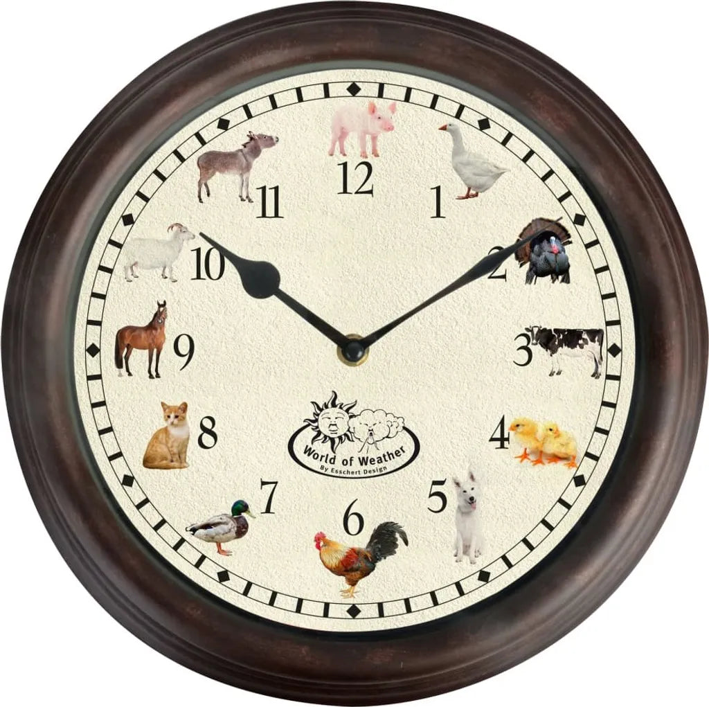  Esschert Design Uhr Mit Bauernhoftiergeräuschen