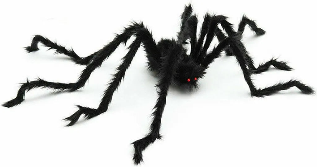 150cm Riesen Spinne Tarantula Plüsch Schwarz Halloween Deko Geisterhaus Horror
