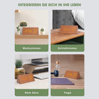  Wecker Digitaler LED Wecker Uhr Holz,mit Sprachsteuerung/Datum/Temperatur Und Luftfeuchtigkeit, Braun