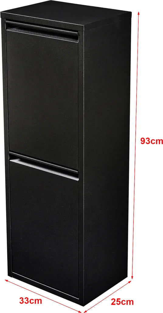  Mülltrennschrank ’Sollentuna’ Schwarz