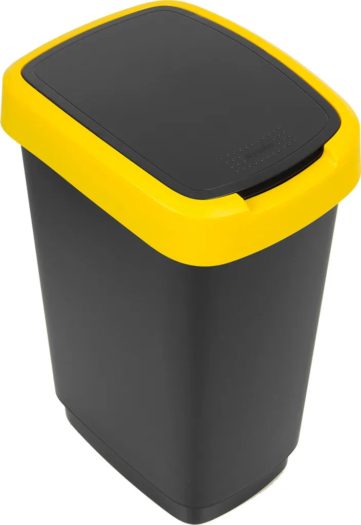  3er-Set Abfalleimer Mülltrennug 3x25L Rotho Twist Abfallbehälter Mülleimer Recycling