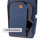  Andersen Einkaufstrolley Sondermodell Royal Stahl Klappbar Mit Metallspeichenrad Ø 25cm Und 61 Liter Tasche Folke Blau Mit Kühlfach