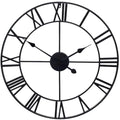  Schnappi.shop Wanduhren Super Leise! Vintage Uhr 60 Cm Wanduhr Metall Retro Design