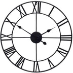  Schnappi.shop Wanduhren Super Leise! Vintage Uhr 60 Cm Wanduhr Metall Retro Design