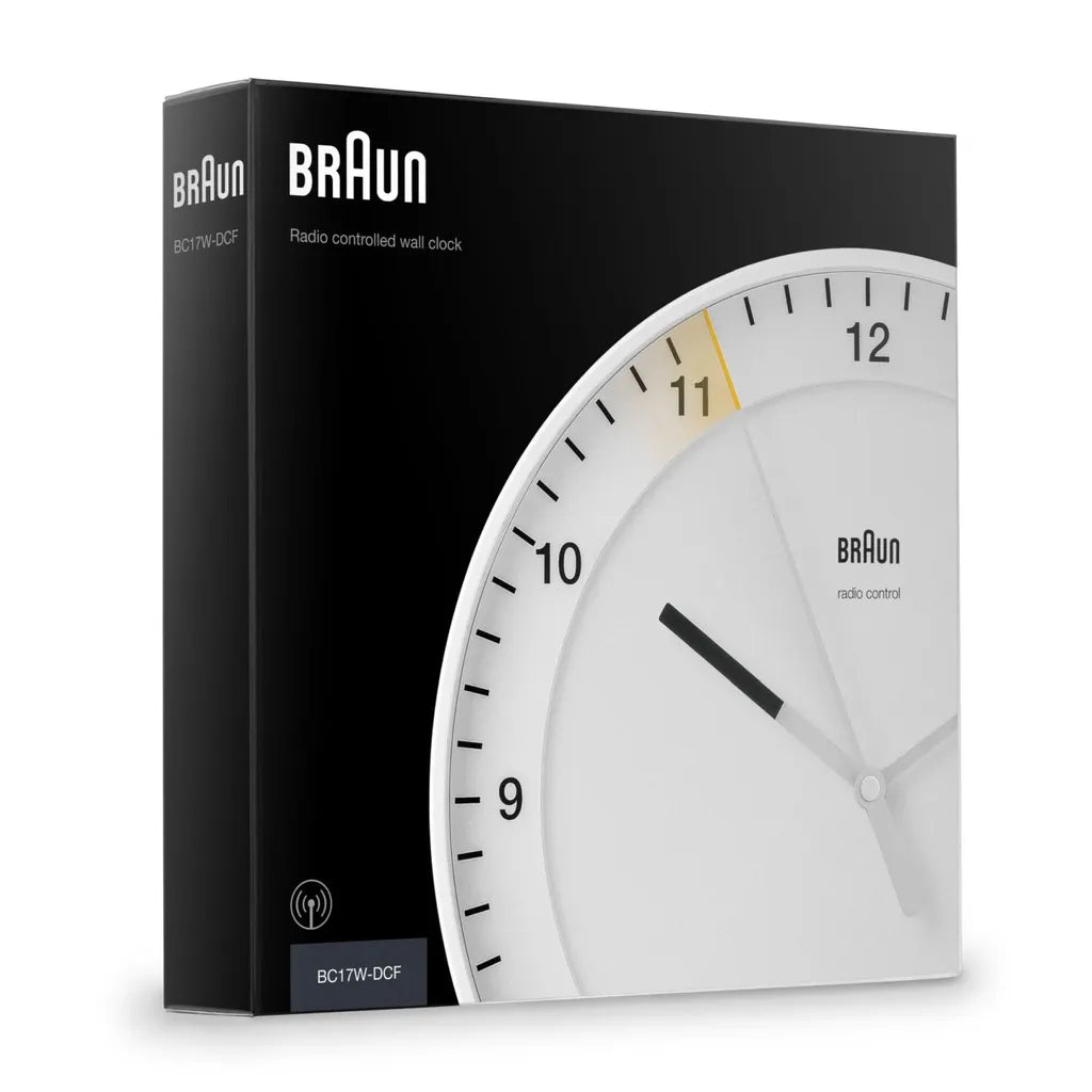  Braun BC 17 W-DCF Funkwanduhr Weiß